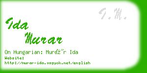 ida murar business card